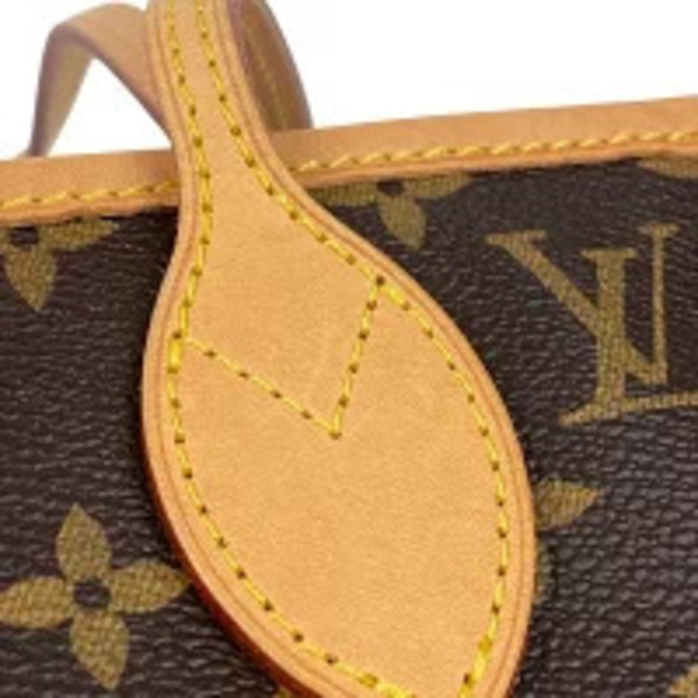 Louis Vuitton Neverfull Handbag Tote Bag Monogram Brown Pivoine Pink - Picture 4 of 7